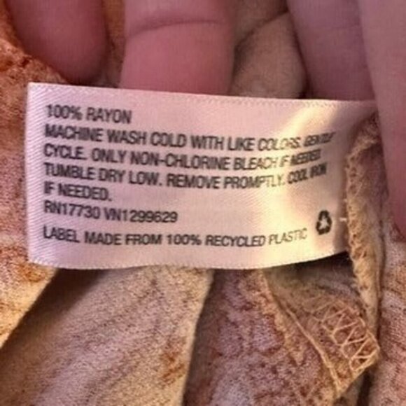 Burnt Orange Floral Open Boho Floral Kimono Duster Womens XS/S 70s Retro Autumn - Picture 5 of 8